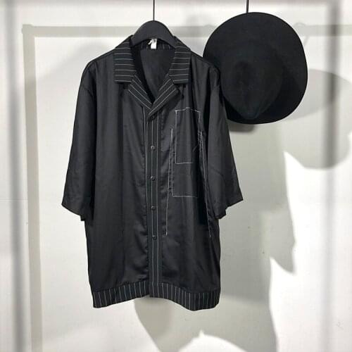 Owen seak Men T Shirt Mens Clothing Hip Hop Tops Tees High Street Autumn Japanese Male Streetwear Black T Shirt