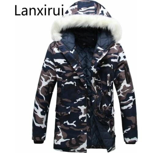 Men and Women Camouflage Down Thick Jacket Fashion Brand Winter Male Casual Parkas Jacket Coat Men Military Down Overcoat
