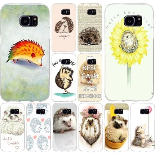 181G Darcy hedgehog Sheep Soft TPU Silicone Cover Case for samsung Galaxy s6 s6 s7 edge s8 s9 plus case