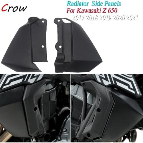 NEW Z650 Motorcycle Radiator Caps Side Panels Both Sides Proterction Guard Covers For Kawasaki Z 650 2017 2018 2019 2020 2021