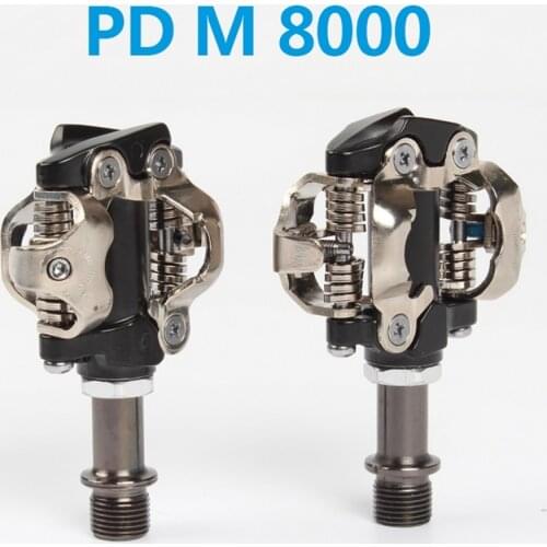 PD-M8000 M8020 Self-Locking SPD Pedals MTB Components Using for Bicycle Racing Mountain Bike Parts Pedal Lock Pedal with Buckle