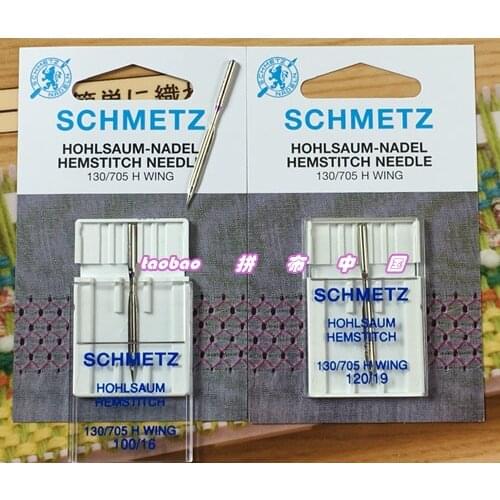 Schmetz Hemstitch/Wing Needle Size 120/19 100/6 Sewing Machine for singer juki brother bernina pfaff janome