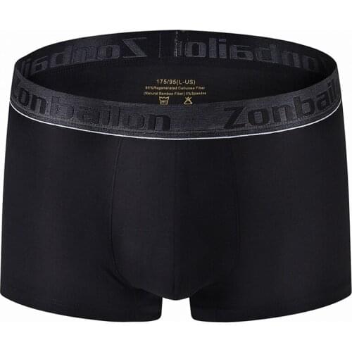 Sexy Men Boxer Soft Breathable Underwear Male Comfortable Solid Panties Underpants Cueca