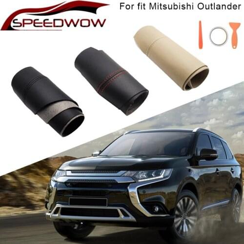 SPEEDWOW Car Interior Door Handle Panel Armrest Microfiber Leather Cover For Mitsubishi Outlander 2014 2015 2016 2017 2018