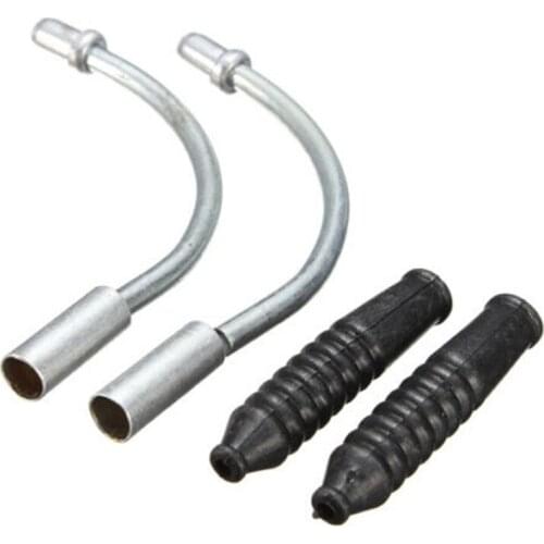 1 Set Brake Cable Protect Hose Accessories Bike V Brake Noodles Cable Guide Bend Pipe with Plastic Boots Sleeves Set