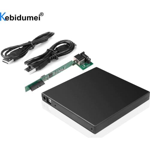 1Pcs 12.7mm USB 2.0 External DVD/CD-ROM Case For Laptop Desktop PC Optical Disk Drive SATA To SATA External DVD Enclosure