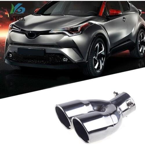 2016 2017 2018 For Toyota C-HR C HR CHR Exterior Accessories Exhaust End Tip Pipe Muffler Stainless Steel 1pcs