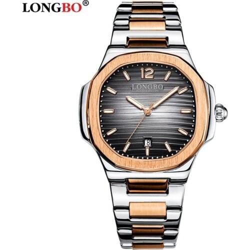 Fashion LONGBO Top Brand Men Women Brief Casual Unique Quartz Wrist Watches Luxury quartz-watch Relogio Feminino Montre Femme