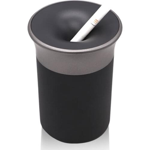 Black Portable Car Ash Tray Ashtray Storage Cup desk Ashtray Cigarette Holder