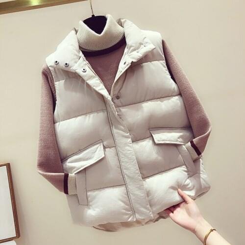Cheap wholesale 2019 new autumn winter Hot selling womens fashion casual female nice warm Vest Outerwear MP327