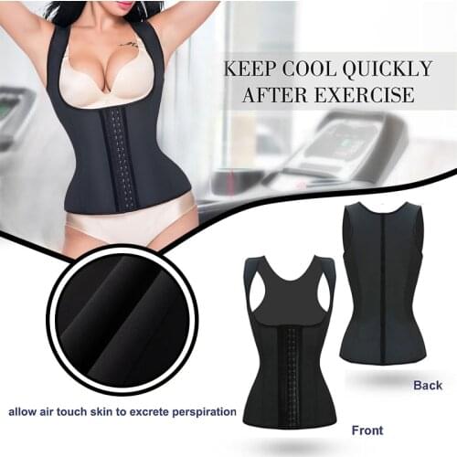 Womens Latex Underbust Waist Trainer Shapewear Cincher Corset Body Shaper Steel Bone Corset Slimming Vest Plus Size Girdle Belt