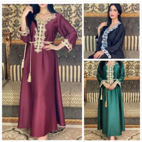 Eid Abaya Dubai Turkey Muslim Dress Islam European Clothing Dresses Abayas For Women Robe Longue Musulman De Moda Jalabiya Femme
