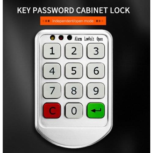 1 Pcs Electronic Password Keypad Lock Private Storage Intelligent Cabinet Locks With Digital Combination Code For Door Bathroom