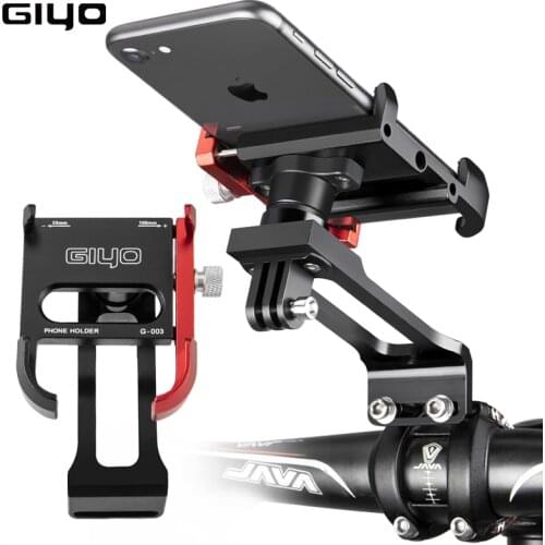 GIYO Bike Phone Mount Bicycle Stem Handlebar Cell Phone Holder Universal MTB Road Bike Accessories Cycling Smartphone Mount