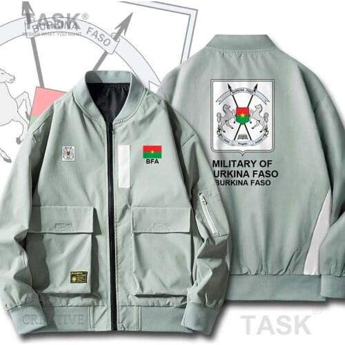 Bomber Military Biker Jacket Army Burkina Faso BFA BF Zipper Motorcycle Jackets Spring and Autumn Thin coat Baseball Jackets