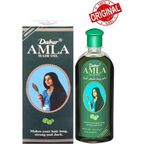 Dabur Amla india gooseberry hair growth care oil powerful speed feeder avoid loss natural original vitamin E 200Ml