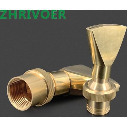 All copper fan nozzle adjustable universal flat duck bill 4:6:1 inch courtyard pool rockery landscape water curtain spray