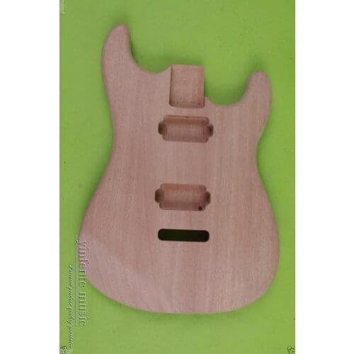 New Top Solid Body DIY electric guitar Body mahogany Unfinished Replace #853