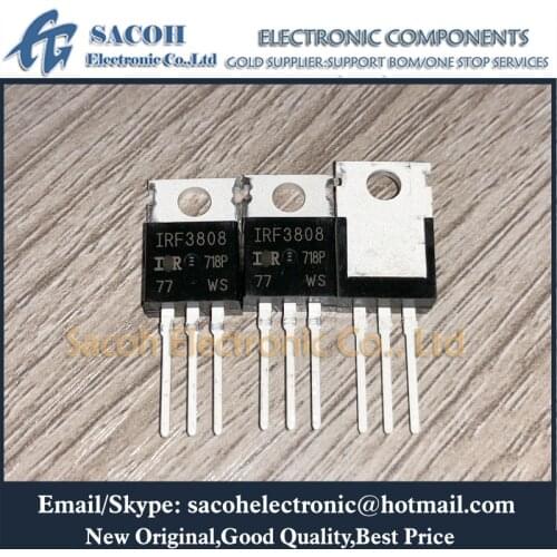 New Original 10PCS/Lot IRF3808 IRF3808PBF or IRF3808L or IRF3805 IRF3805L TO-220 106A 75V Power MOSFET Transistor
