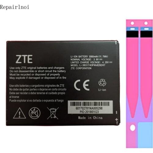 Original Cell Mobile Phone 3.85V 3080mAh Battery For ZTE Grand X3 Z959 Batteries Phone Smart Repair Replacement Glue