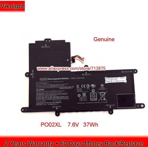 Genuine 7.6V 37Wh PO02XL Battery for HP Stream 11-Y020WM 11-R014WM 11-R001NA 11-d000na 11-r020nr 11-D013NA 11-r007TU 13-Y11CA