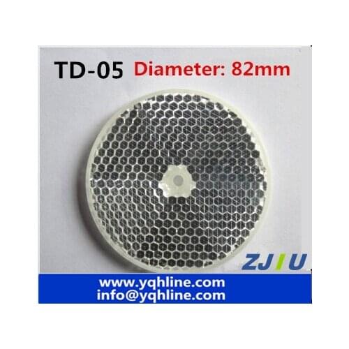 Free shipping cost roundness sensor Reflector Plate Td Mirror for Photocell Td-05 Polymer (diameter 80mm)