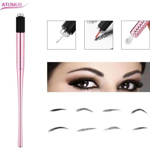 Manual Tattoo 3d Pen Microblading Machine Caneta Tebori Classic Manual Eyebrow Tattoo Gun For Permanent Makeup Eye Brow Lip