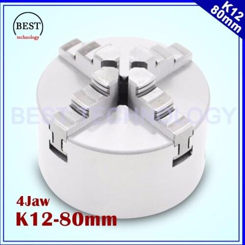 80mm 4 jaw Chuck self-centering manual chuck four jaw for CNC Engraving Milling machine ,CNC Lathe Machine