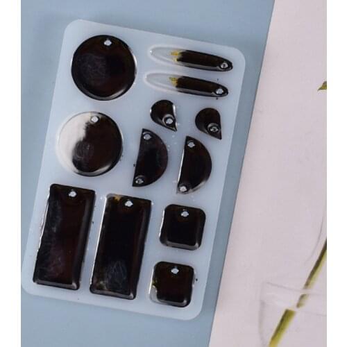 Earrings Dangler Casting Silicone Mould DIY Crafts Jewelry Pendant Making Tools Crystal Epoxy Resin Mold