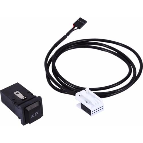 Switch Plug AUX Cable For VW For Golf For GTI For Jetta MK6 For Sagitar For Scirocco RCD510 RCD300