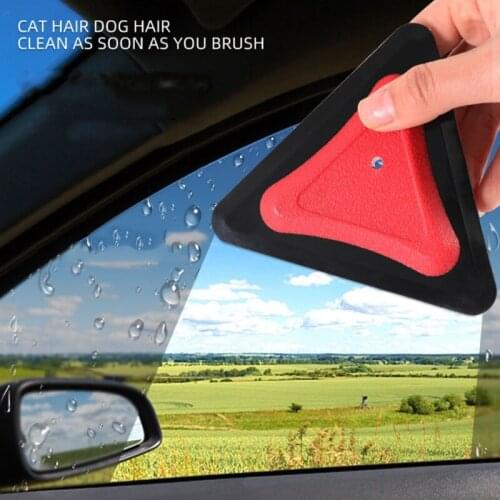 Silicone Pet Scraper Dog Hair Remover Triangle Car Washing Squeegee Wiper Multi-purpose Cleaning Wiper for Car Home