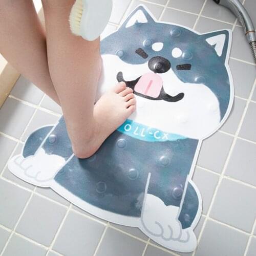 Japanese style ins floor mat cope cartoon Husky cute tide brand bathroom shower mat bathing mat cat blanket Animal carpets C0328