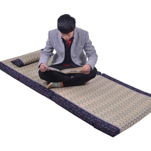 Japanese Tatami Mat Cushion Rectangle 200x80cm Rug Carpet Judo Japanese Tatami Mat Bedroom Folding Straw Floor Mat For Sleeping
