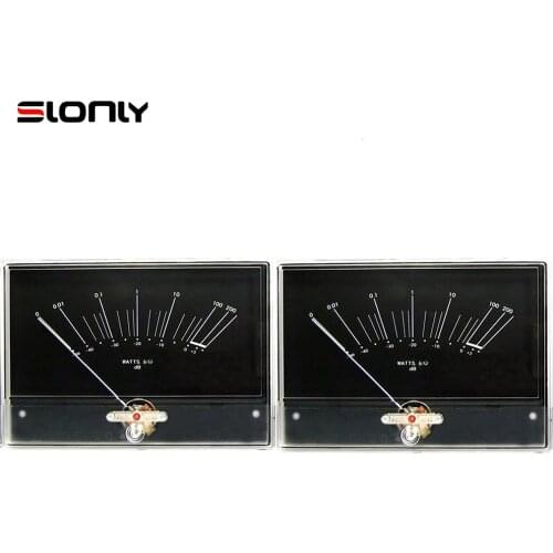 2pcs ONKYO M-5000R HI-FI Audio VU Meter Amplifier Power Discharge Flat HIFI Level Panel DB Head Meter