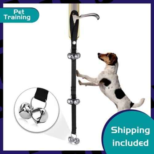 2021 Dog Doorbell High Quality Training Potty Large Adjustable Dog Bell To Prevent Burglary Doorbell Training Tool