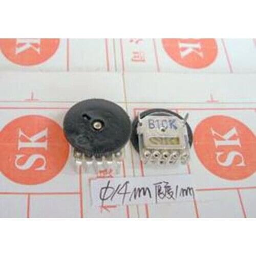 Free Shipping!! 100pcs Radio with a small thin wheel / dial / volume / 10K 5 foot double potentiometer /Electronic Component