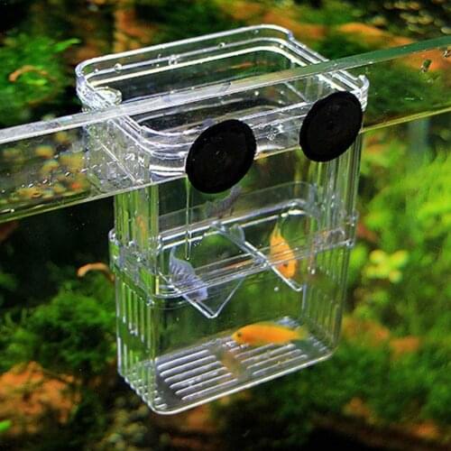 Large Acrylic Fish Breeding Box Aquarium Breeder Box S/L Aquarium Guppies Hatching Incubator Isolation Pet Double Supplies