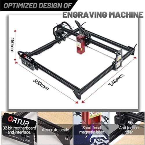 Hot Sale Acrylic Leather Wood Glass Plywood Laser Engraving Cutting Machine Ortur Laser Master 2 Work Long Time 8000-10000 Hours
