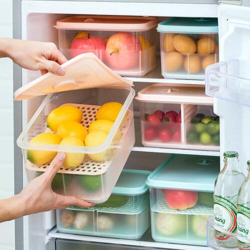 Refrigerator storage box food storage container dumpling box freezing box kitchen household fresh keeping plastic storage box