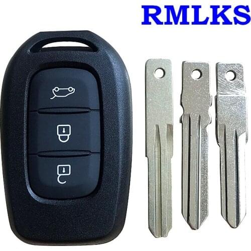 New Replacement 3 Buttons Remote Key Shell Case Fob For Renault Duster Trafic Clio4 Master3 Logan Dokker 2013-2017