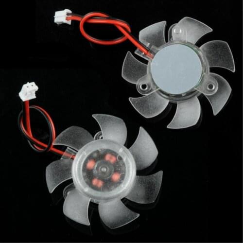 PC Computer Cooling Fan 12V 2 Pin 7 Blades PC VGA Graphics Video Card Heatsink Cooler Cooling Fan 45mm