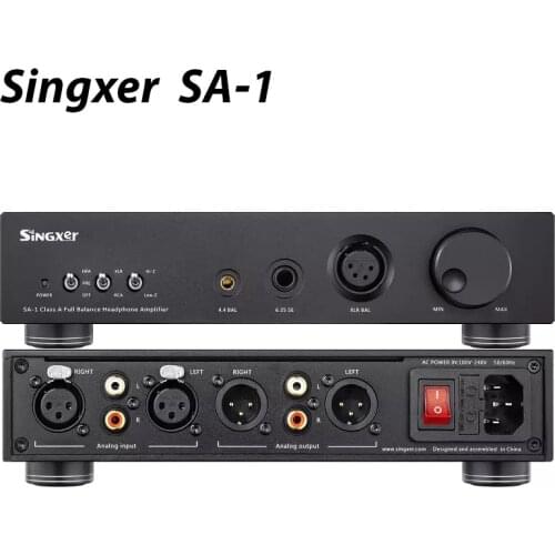 Singxer SA-1 Fully Balanced Discrete Class A Amp/Preamp SA1 XLR/6.35mm/4.4mm Headphone Amplifier