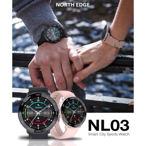 NORTH EDGE Mens Smart Watch Sport Heart Rate Blood Pressure Monitor Fitness Men Women Smartwatch Bluetooth For Android IOS