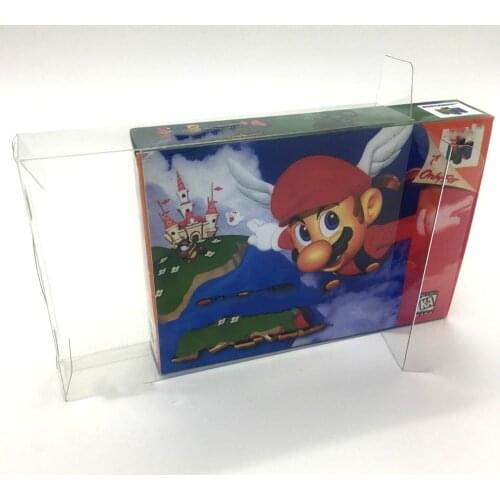 PET Display box Collection box Protection box for European and American version Nintendo 64 N64 games