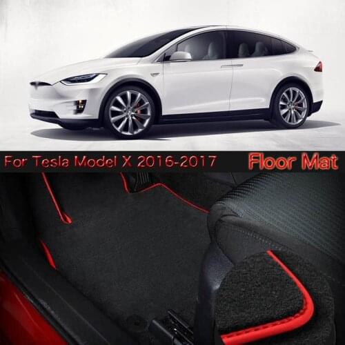 High Quality Soft Nylon Custom Made Non Slip Heavy Duty Floor Carpet Mat Rugs For Tesla Model X 2016-2017