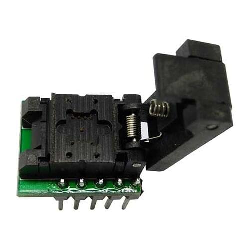 WSON8 Burn-in Socket DFN8 4*4mm 0.8 Pitch clamshell probe test socket Programming socket MLP8