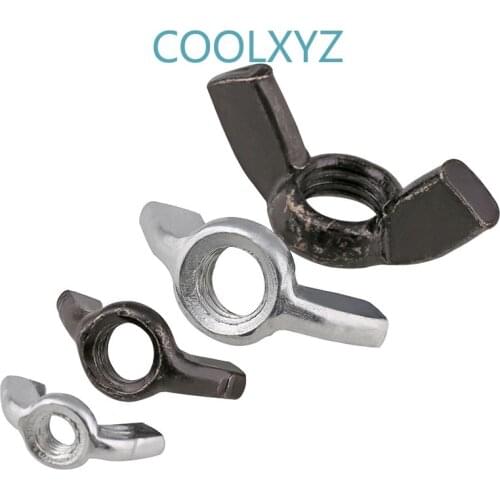 Factory spot galvanized claw nut butterfly nut wing nut M3 M 4 M 6 M 8 M 10 M 12 10PCS