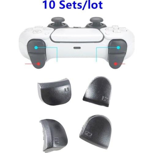 10 Sets Full Set R2 R1 L2 L1 Replacement Trigger Buttons With Springs For PS5 Playstation 5 Game Controller Repair Accessories