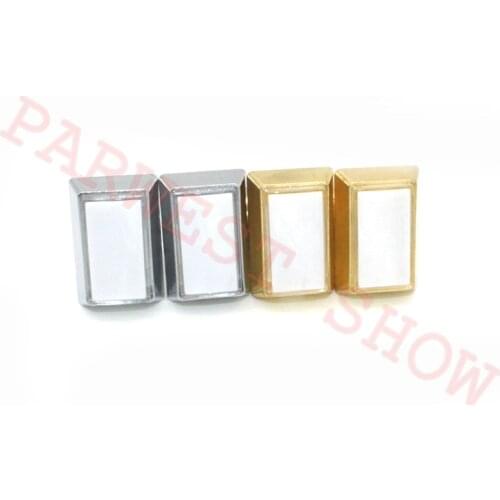 10PCS 12V LED lighted push Button with bevel edge/50*33 mm Chrome Silver Arcade Push Button with Microswitch for Cabinet Machine