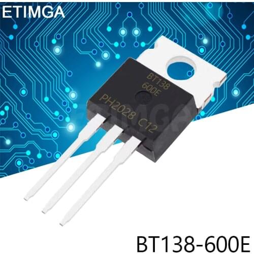 10PCS/LOTBT138-600E BT138-600 TO-220 Transistor 12A 600V